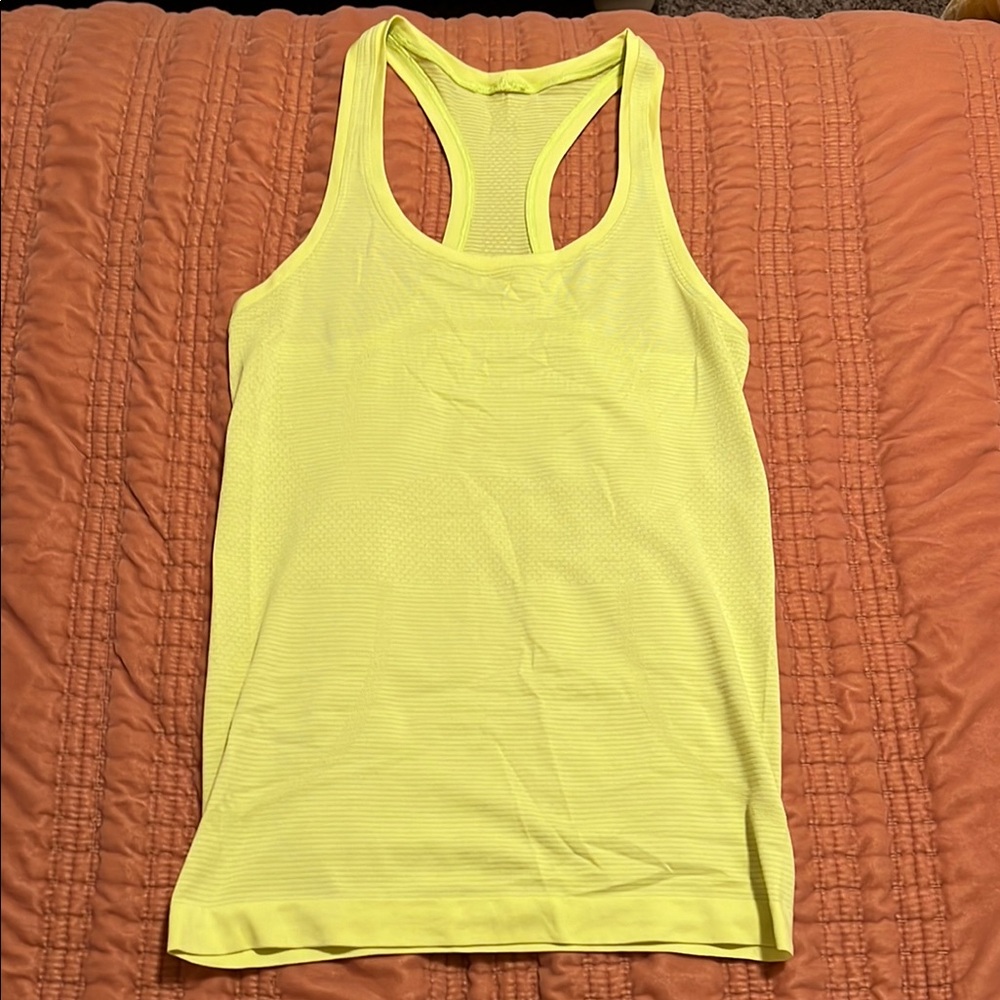 Women's Yellow Lululemon Swiftly Tank Top